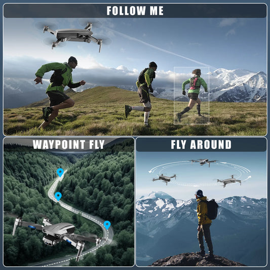 NBD 4K Drone with Camera for Adults, 52-Min Flight, 10,000FT Range, 249g Foldable FPV Quadcopter, 5G WiFi, Brushless Motor, Smart Return Home (Grey)