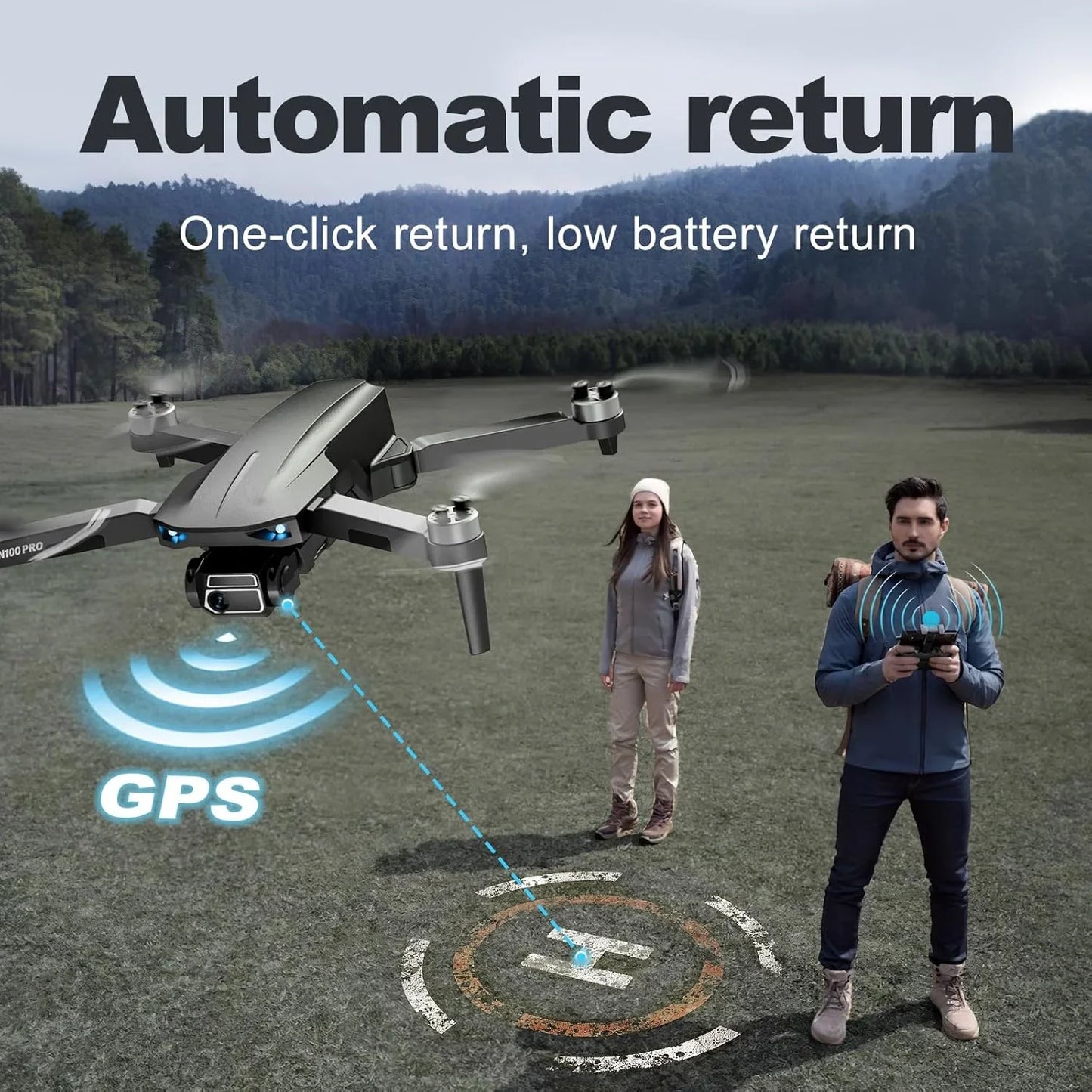 NBD 4K Drone with Camera for Adults, 52-Min Flight, 10,000FT Range, 249g Foldable FPV Quadcopter, 5G WiFi, Brushless Motor, Smart Return Home (Grey)