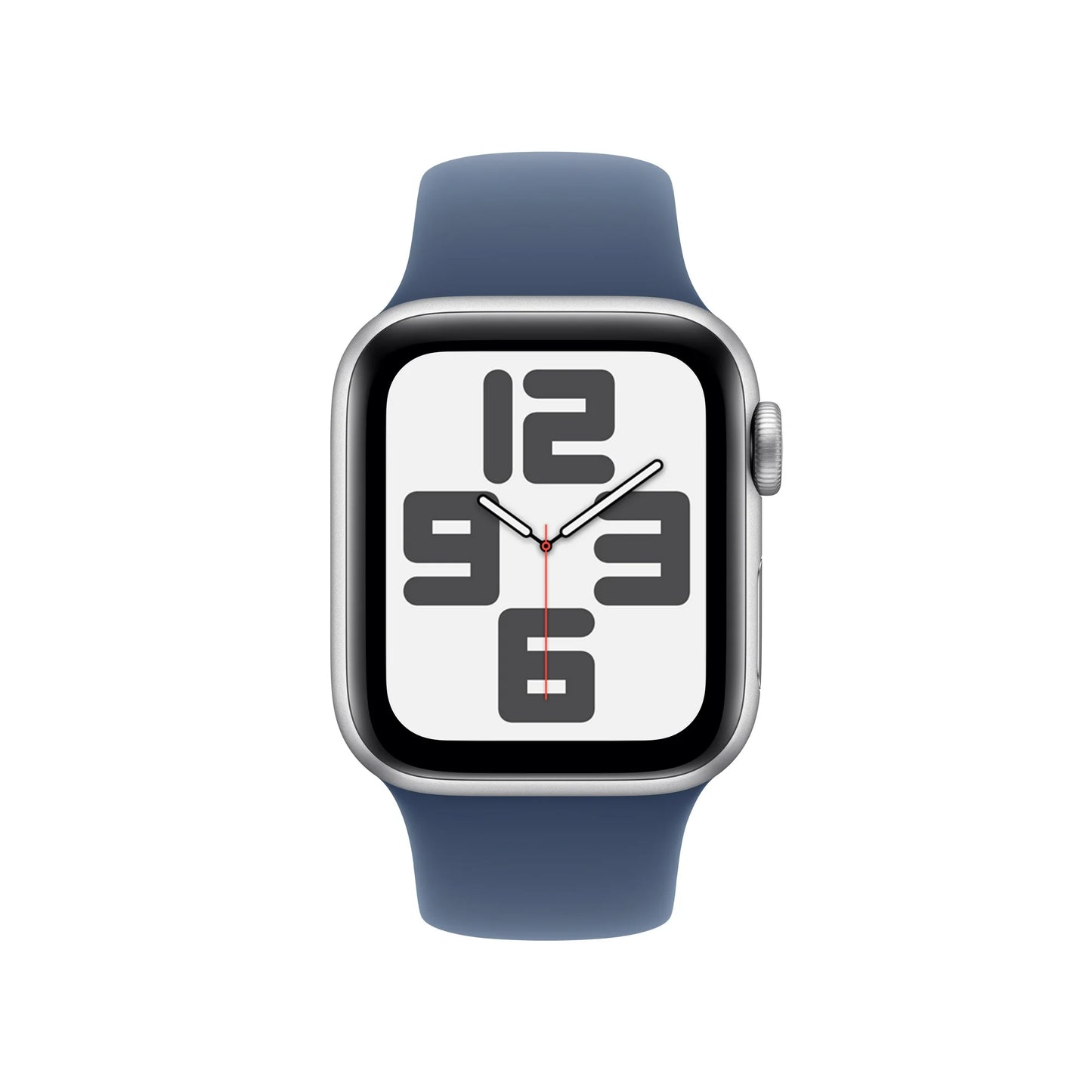 Apple Watch SE (2nd Gen) [GPS + Cellular] Smartwatch with 40mm Silver Aluminum Case with Denim Sport Band - M/L. Fitness & Sleep Tracker, Crash Detection, Heart Rate Monitor