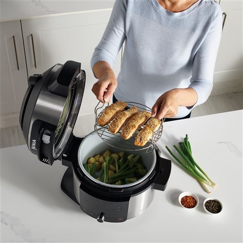Ninja Foodi SmartLid 11-in-1 Multicooker OL550EU 1460 Watt Black and Silver