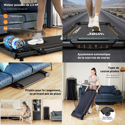 FT51 2-in-1 Treadmill, Electric Folding Treadmill